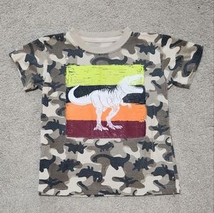 Camo little boys short sleeve shirt.